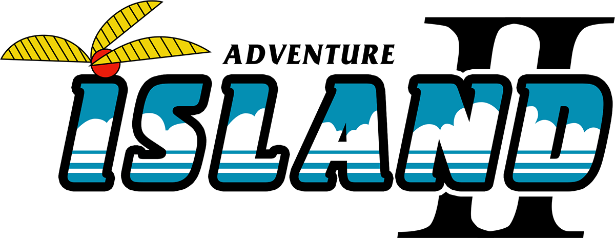 Adventure Island II logo for NES